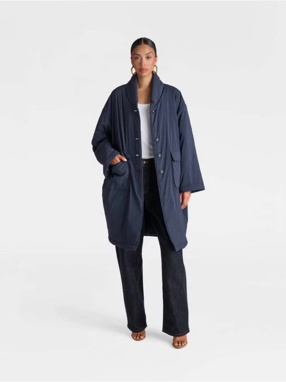 KBB by KAHLANA ‘The Duvet Trench Coat’ large